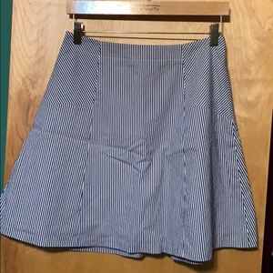 NWOT LOFT seersucker skirt {lined}